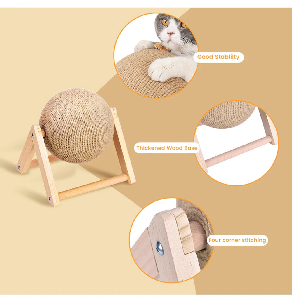 Scratching ball for cats
