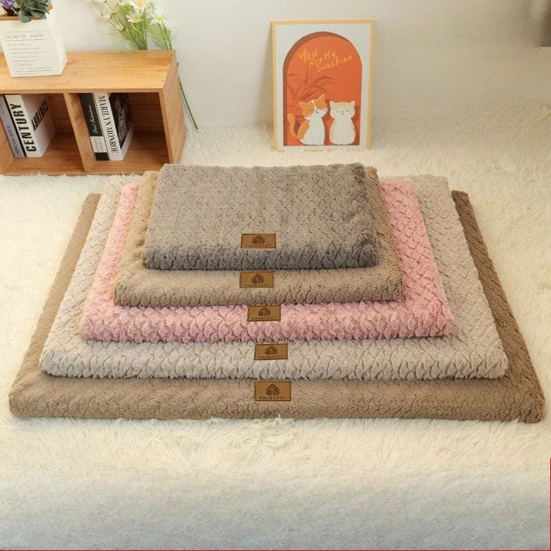 Foam Pet Bed, Removable and Washable Faux Fur, Waterproof Orthopedic Dog Bed,