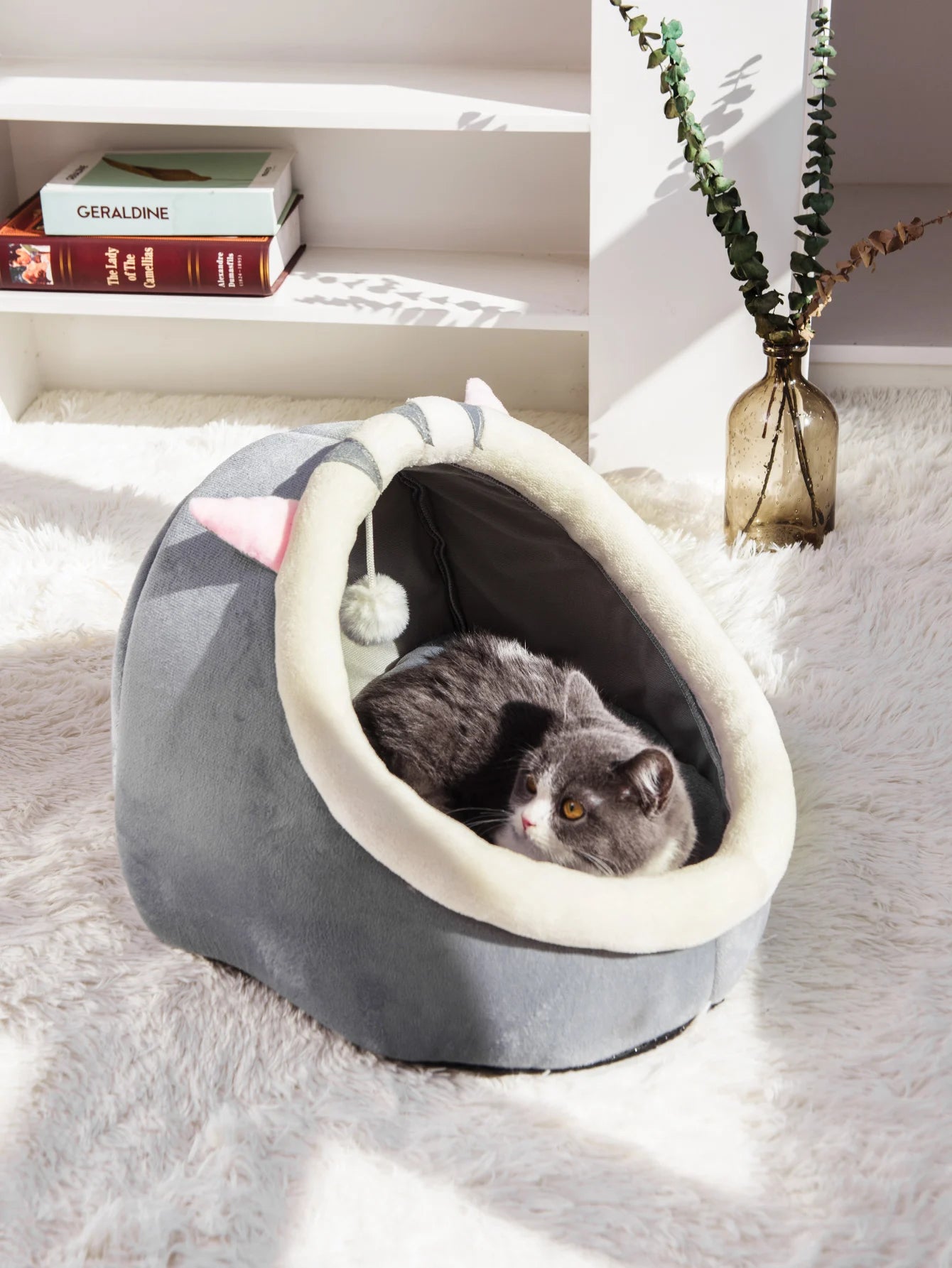 1PC Four Seasons Universal Semi-Closed Cute Comfortable Cat Nest Bed Warm Pet Nest