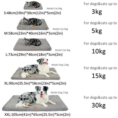 Foam Pet Bed, Removable and Washable Faux Fur, Waterproof Orthopedic Dog Bed,