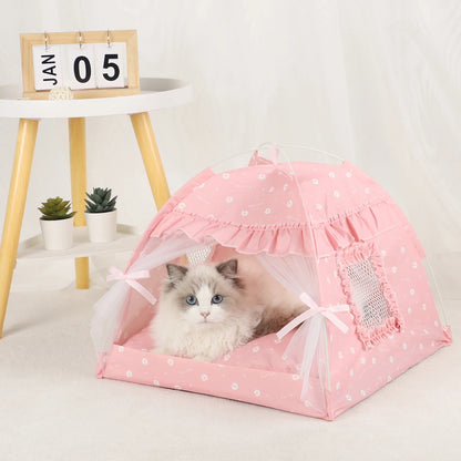 Pet beds, cat tents, home products.