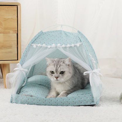 Pet beds, cat tents, home products.