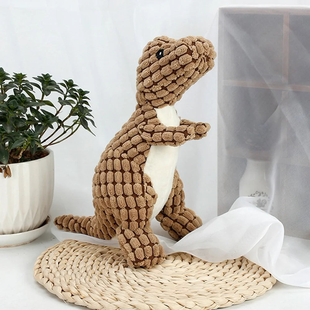 Dinosaur plush toys for dogs and cats