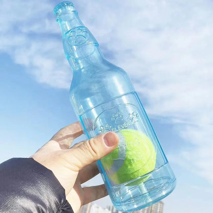 Beer bottle design chew toy