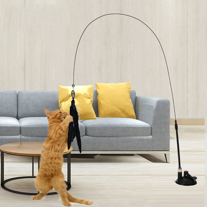 Cat teasing stick with bell