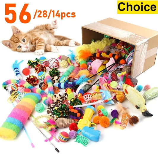 Mixed pack of 56/28/14 cat toys