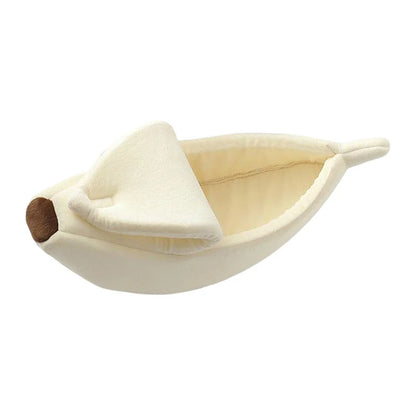 Banana cat bed, cute, funny, cozy.