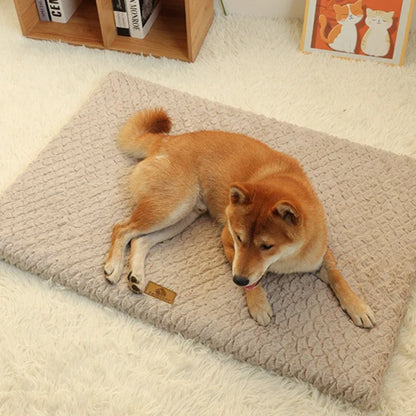Foam Pet Bed, Removable and Washable Faux Fur, Waterproof Orthopedic Dog Bed,