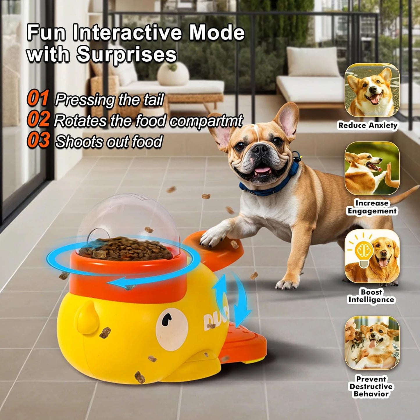 Automatic Snack Feeder Food Dispenser