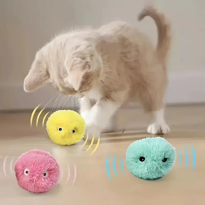 1/3pcs Smart Interactive Ball Plush Toy for Dogs and Cats