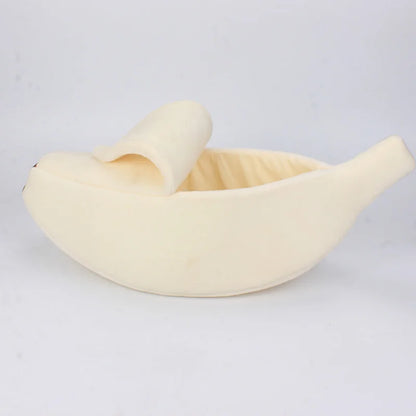 Banana cat bed, cute, funny, cozy.