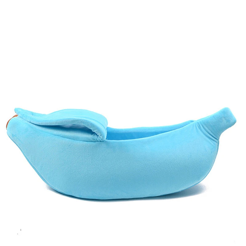 Banana cat bed, cute, funny, cozy.