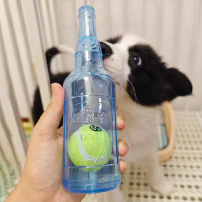Beer bottle design chew toy