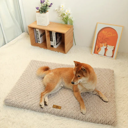 Foam Pet Bed, Removable and Washable Faux Fur, Waterproof Orthopedic Dog Bed,