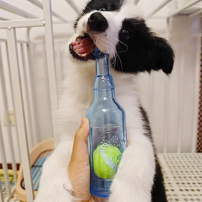 Beer bottle design chew toy