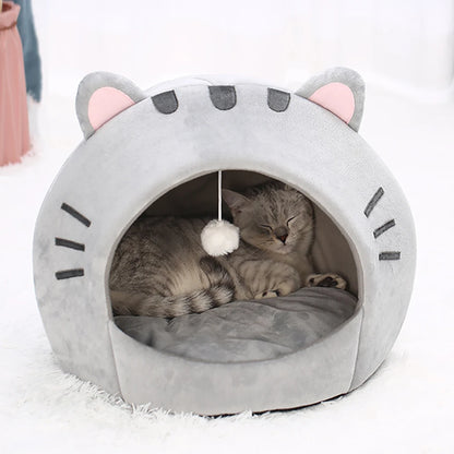 Super cat bed, warm house for pets.