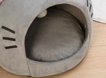 Super cat bed, warm house for pets.