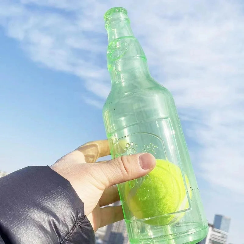 Beer bottle design chew toy