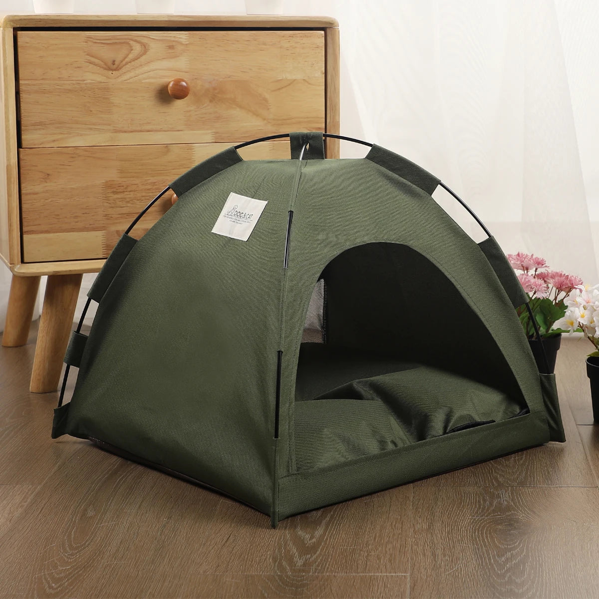 Pet beds, cat tents, home products.