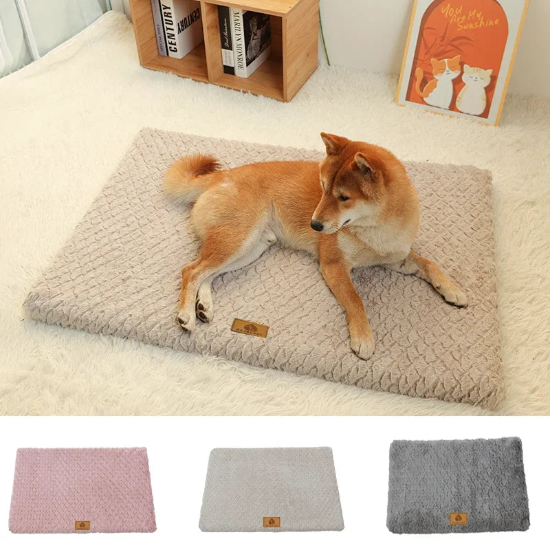 Foam Pet Bed, Removable and Washable Faux Fur, Waterproof Orthopedic Dog Bed,