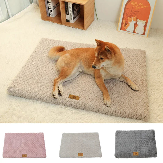 Foam Pet Bed, Removable and Washable Faux Fur, Waterproof Orthopedic Dog Bed,
