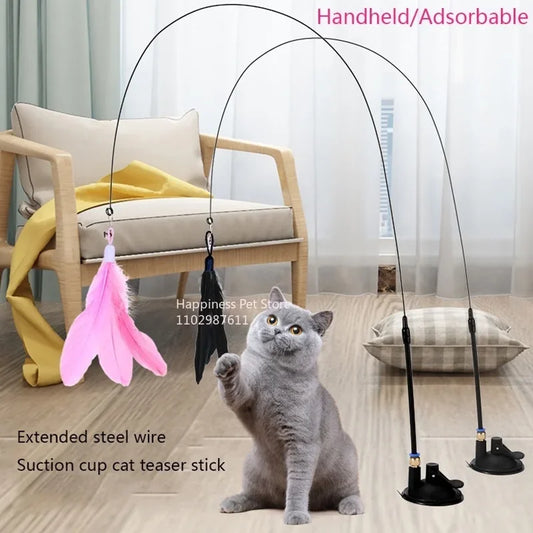 Cat teasing stick with bell