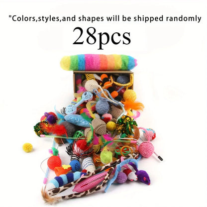 Mixed pack of 56/28/14 cat toys