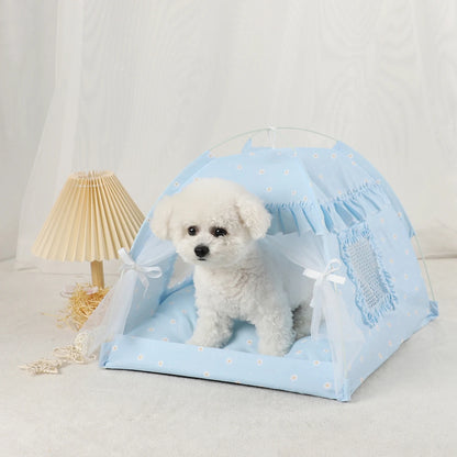 Pet beds, cat tents, home products.