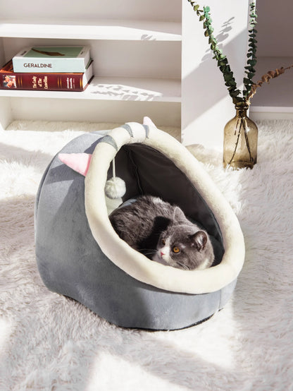 1PC Four Seasons Universal Semi-Closed Cute Comfortable Cat Nest Bed Warm Pet Nest