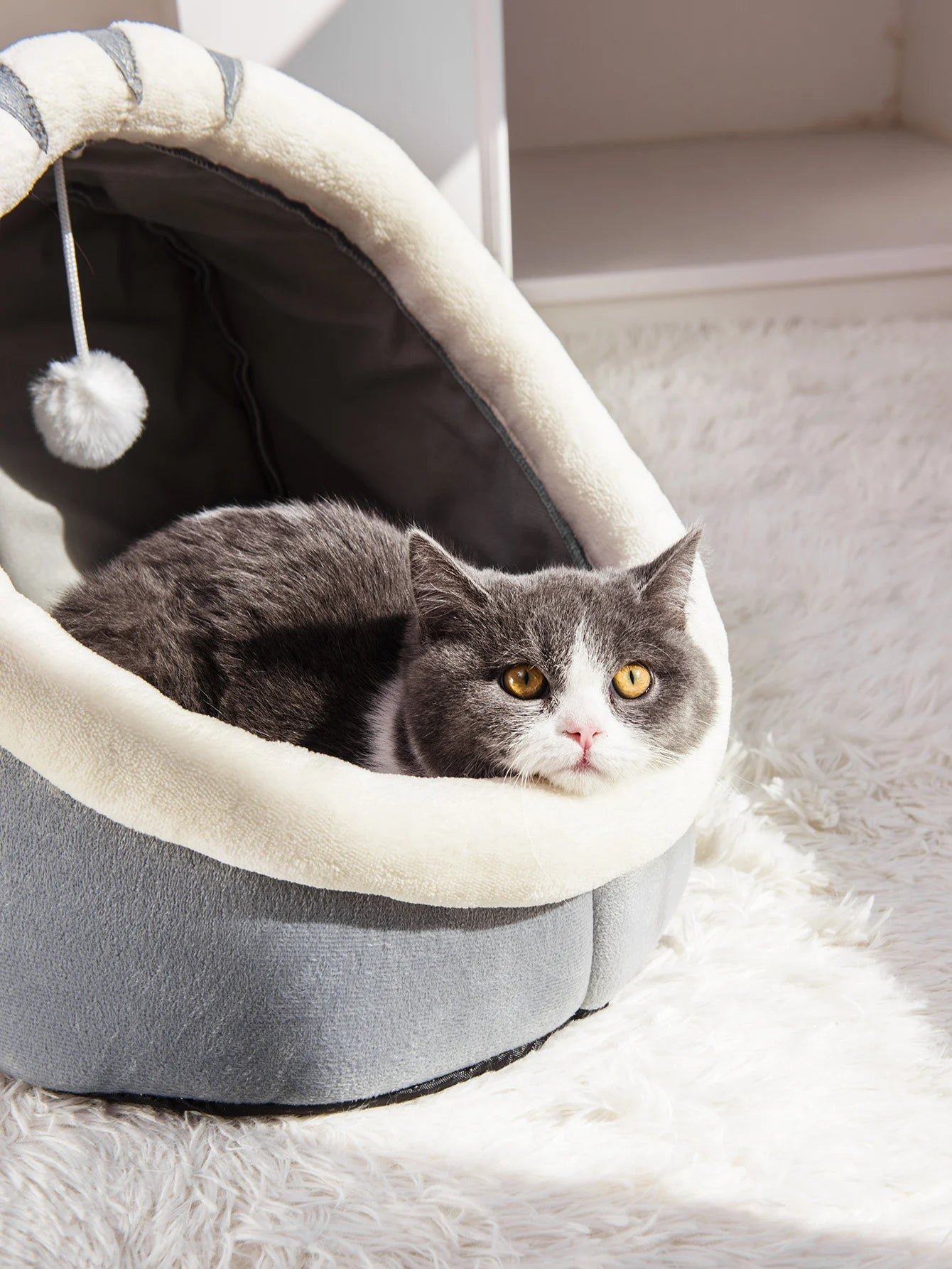 1PC Four Seasons Universal Semi-Closed Cute Comfortable Cat Nest Bed Warm Pet Nest