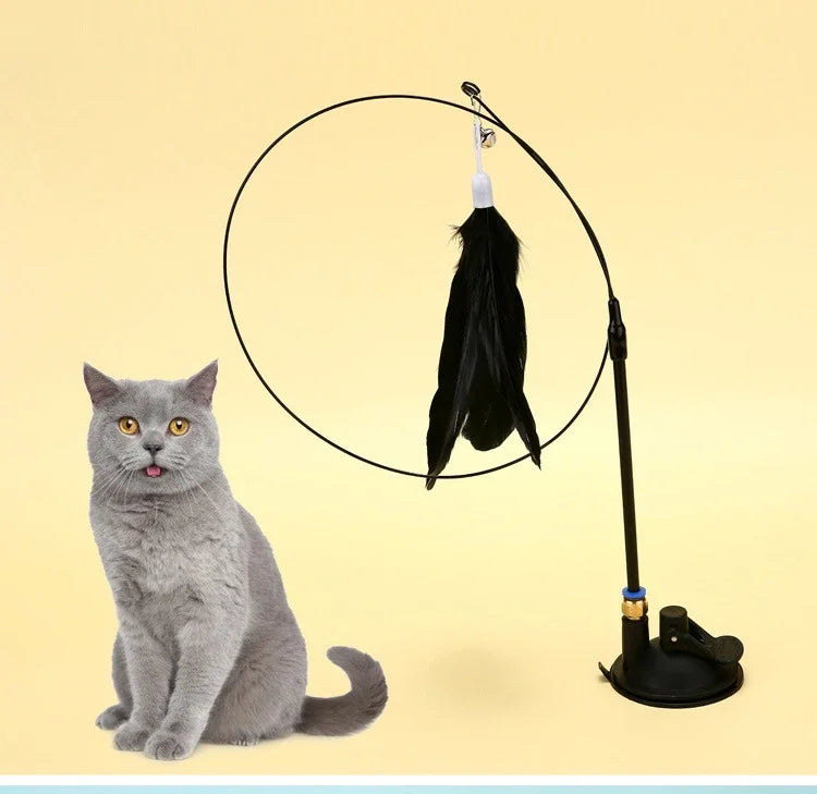 Cat teasing stick with bell