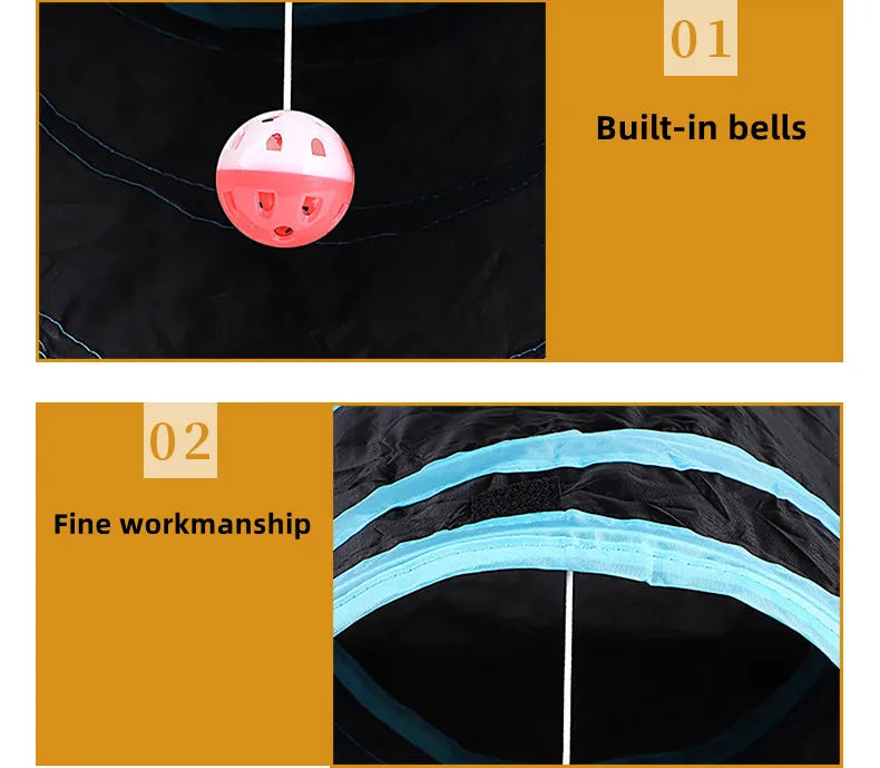Play Tunnel Collapsible Cat Tunnel Cat Toy