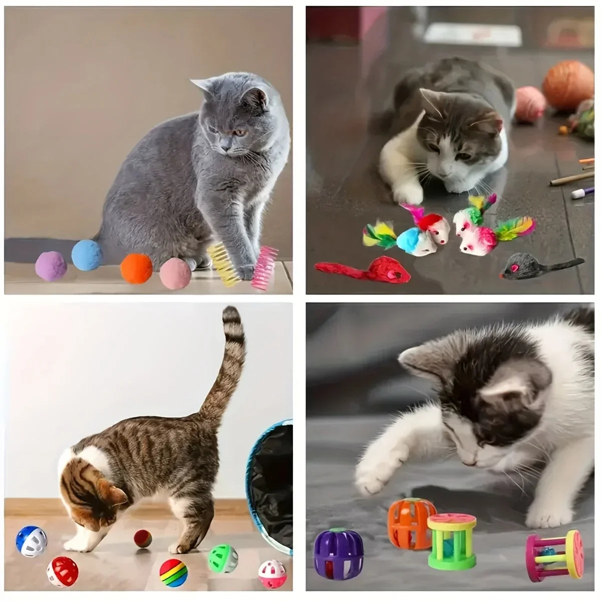 Mixed pack of 56/28/14 cat toys