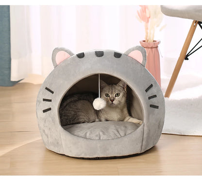 Super cat bed, warm house for pets.