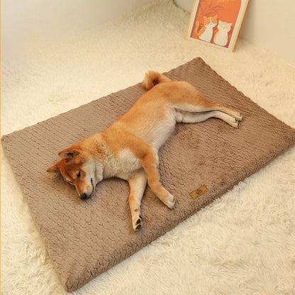 Foam Pet Bed, Removable and Washable Faux Fur, Waterproof Orthopedic Dog Bed,